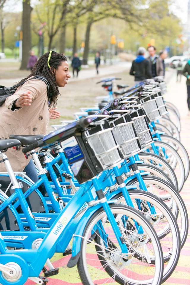 Indego launch event. Photos by Lora Reehling