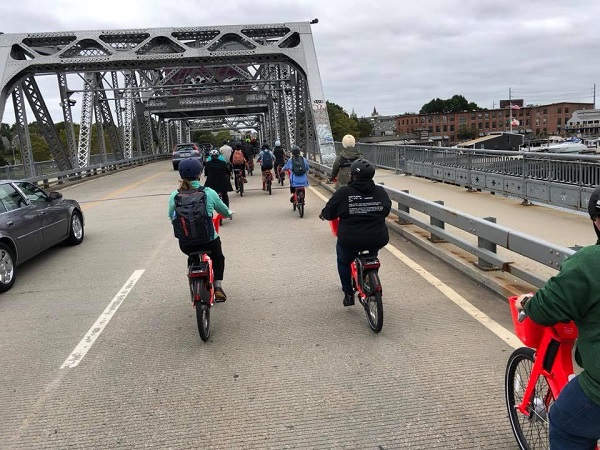 Providence bridge biking