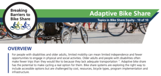 Breaking Barriers to Bike Share Briefs: An Inside Look