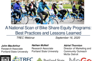 New Webinar: Best Practices & Lessons Learned of the National Scan of Bike Share Equity Programs
