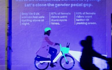 Lime Mural and Report Highlight Bicycling’s Gender Gap
